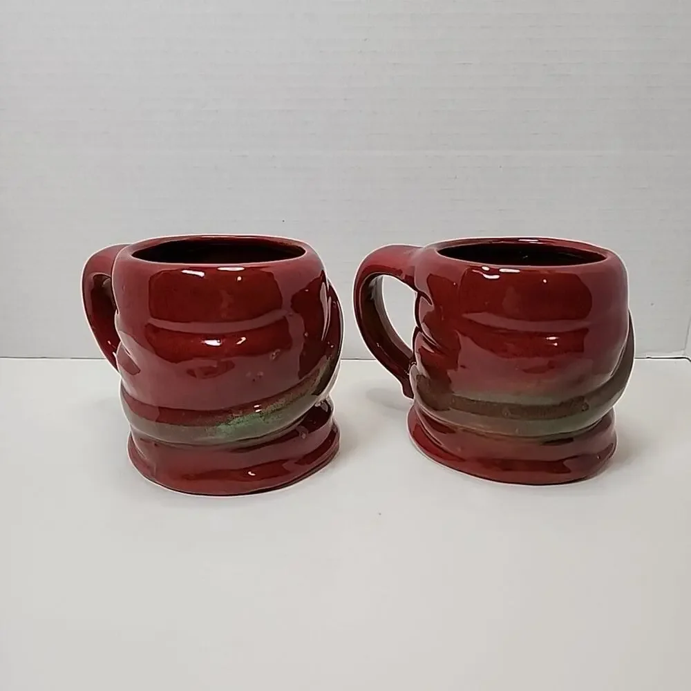 Snowman Holiday Cocoa Mug Target 2010 Stoneware Ceramic 16 oz Coffee, Tea Qty 2